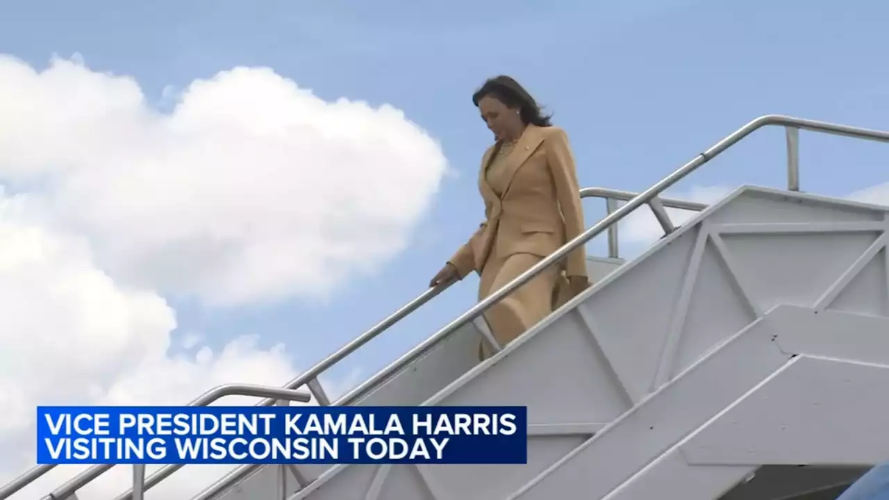 Vice President Kamala Harris in Wisconsin Thursday to tout broadband, raise money