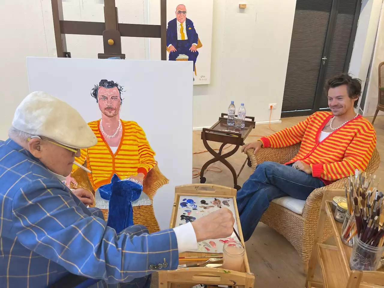 David Hockney Has Painted a Striking Portrait of Harry Styles, Set to Be Unveiled at the U.K.’s National Portrait Gallery | Artnet News