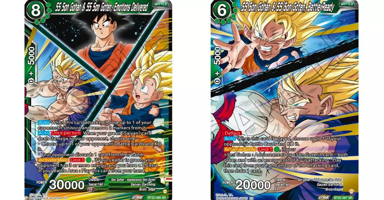 Dragon Ball Super Reveals Critical Blow: Goten & Gohan Super Rares