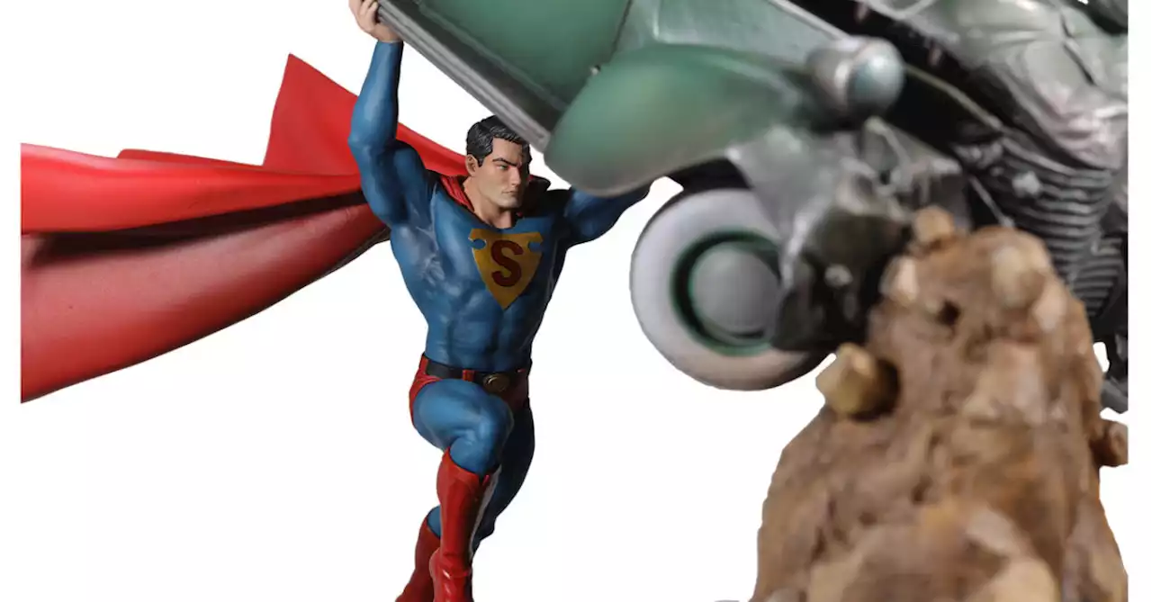 New DC Direct Batman and Superman Statues Revealed by McFarlane