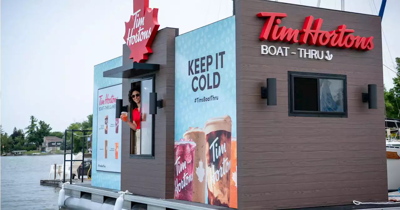 Ontario's cottage country is getting a floating 'boat-thru' Tim Hortons