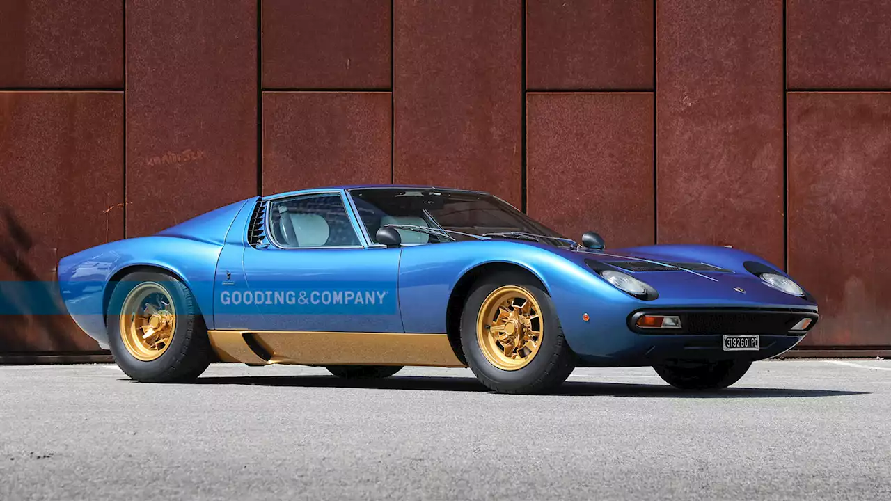 This Beautiful Blue-Gold 1972 Lamborghini Miura P400 SV Is The Perfect Italian Stallion | Carscoops