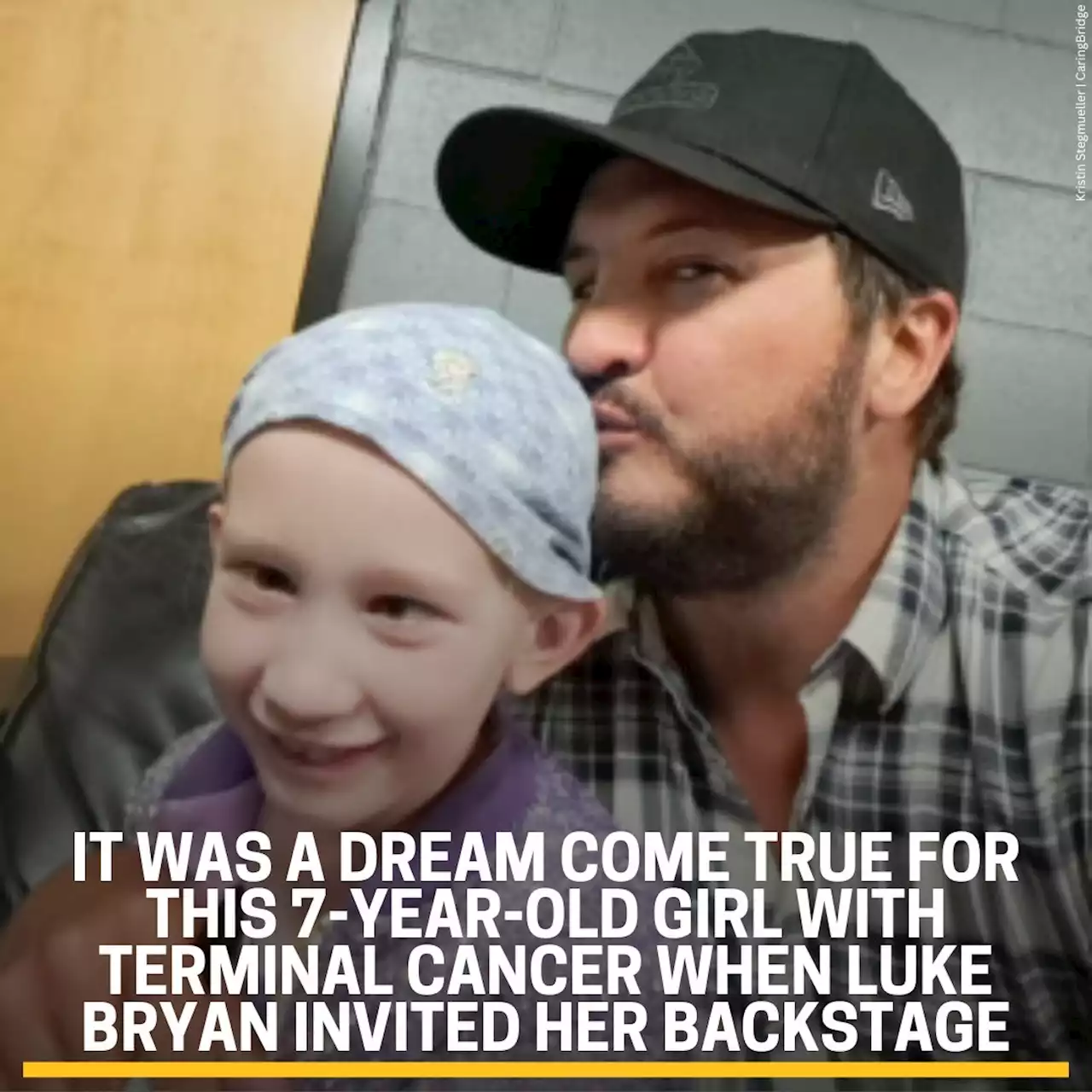 ‘She had the best time’: Luke Bryan invites 7-year-old girl with terminal cancer backstage