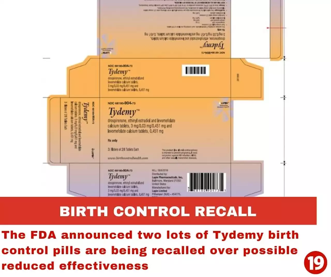 Birth control pills recalled amid concerns over effectiveness