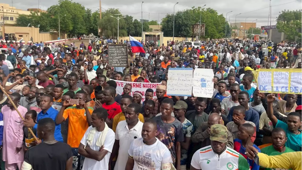 Hundreds rally in Niger, denouncing France, as the country's new junta seeks to justify its coup