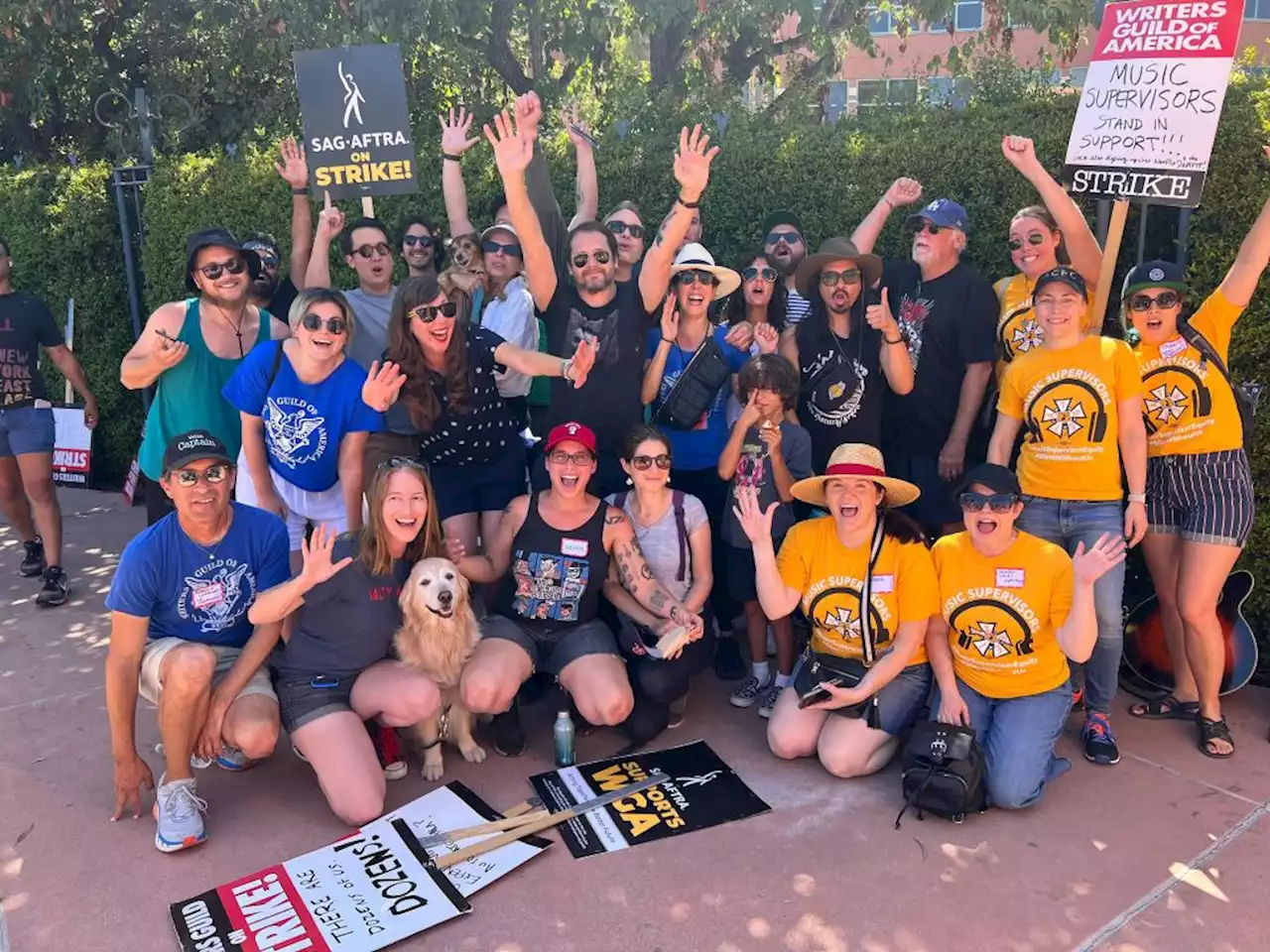 Dispatches From The Picket Lines: Fran Drescher Hits NYC & Silversun Pickups Perform Outside Netflix As Focus Turns To NBCUniversal Picket Tomorrow