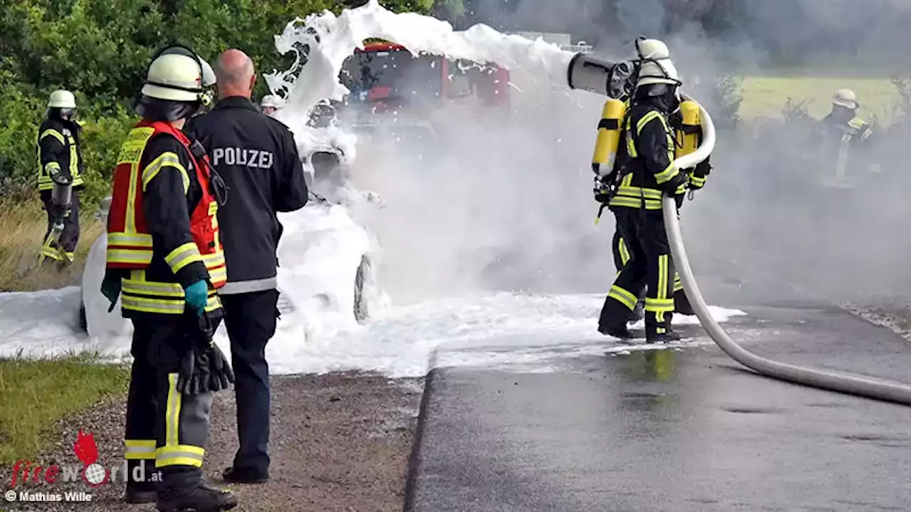 D: Verkehrsunfall entpuppt sich als Tötungsdelikt mit zwei Leichen und brennendem Auto in Salzhausen