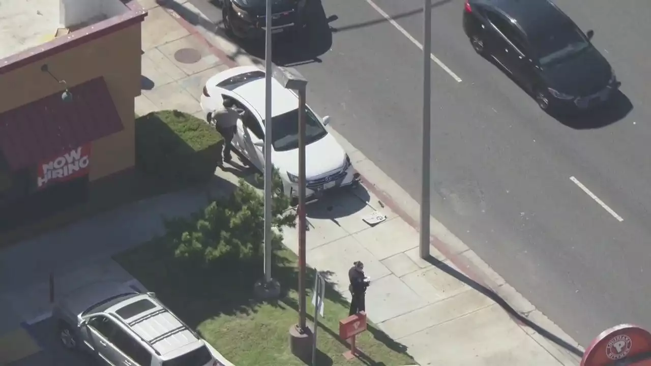 Pedestrian hit by pursuit suspect in Gardena, driver arrested