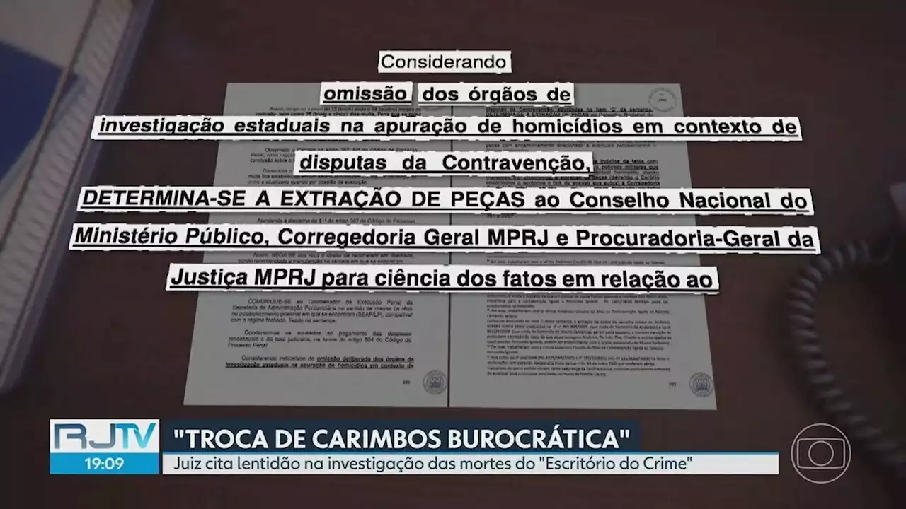 Integrantes do Escritório do Crime são condenados, e juiz critica lentidão em investigações