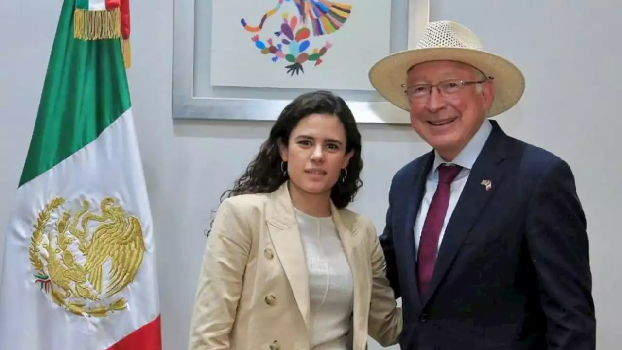 Luisa María Alcalde se reúne con Ken Salazar: tratan temas de seguridad y buena vecindad