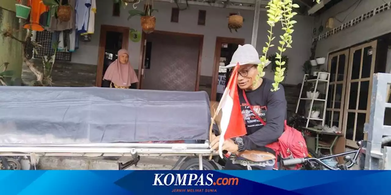 Ingatkan Tragedi Kanjuruhan Belum Tuntas, Pria Asal Kota Batu Bersepeda ke Jakarta Bawa Keranda