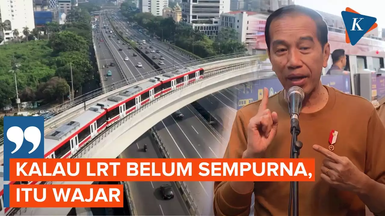 Jajal LRT Jabodebek, Jokowi Minta Dimaklumi jika Belum Sempurna