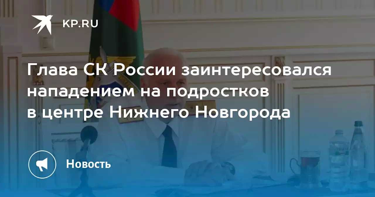 Глава СК России заинтересовался нападением на подростков в центре Нижнего Новгорода