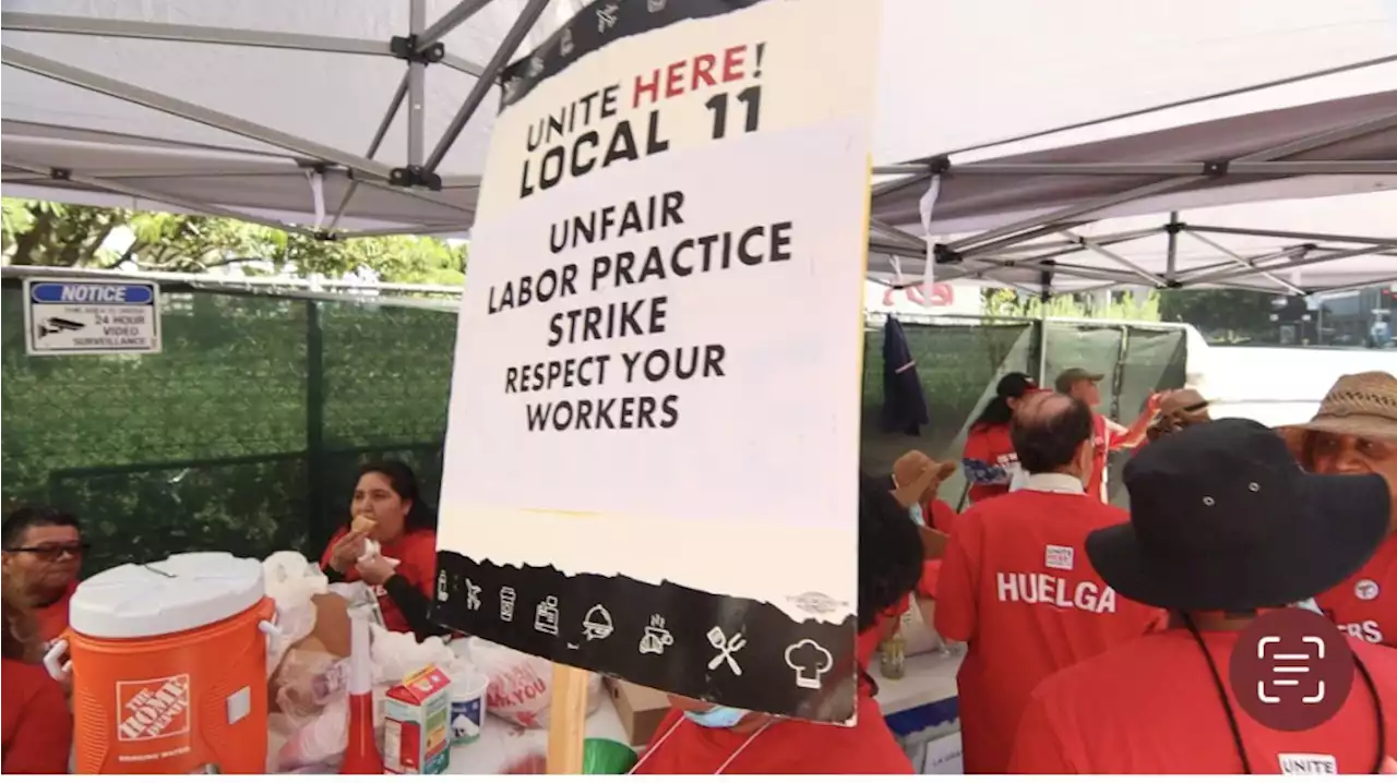 LA Grand Hotel workers walk off the job, alleging unfair labor practices