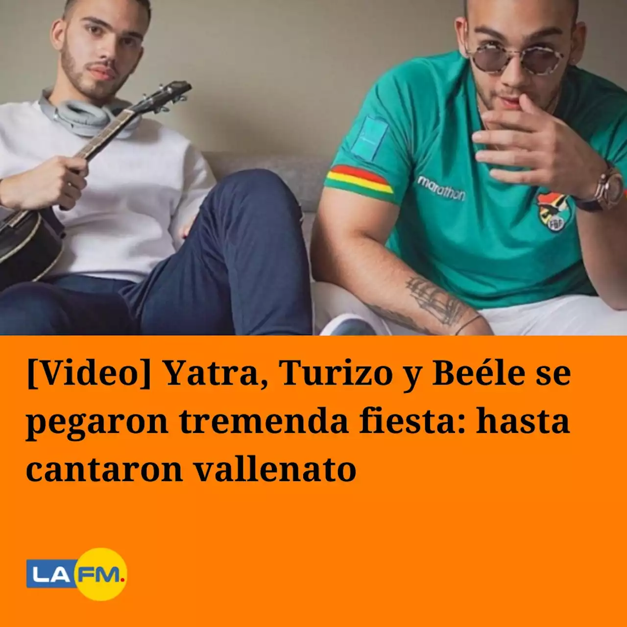 [Video] Yatra, Turizo y Beéle se pegaron tremenda fiesta: hasta cantaron vallenato