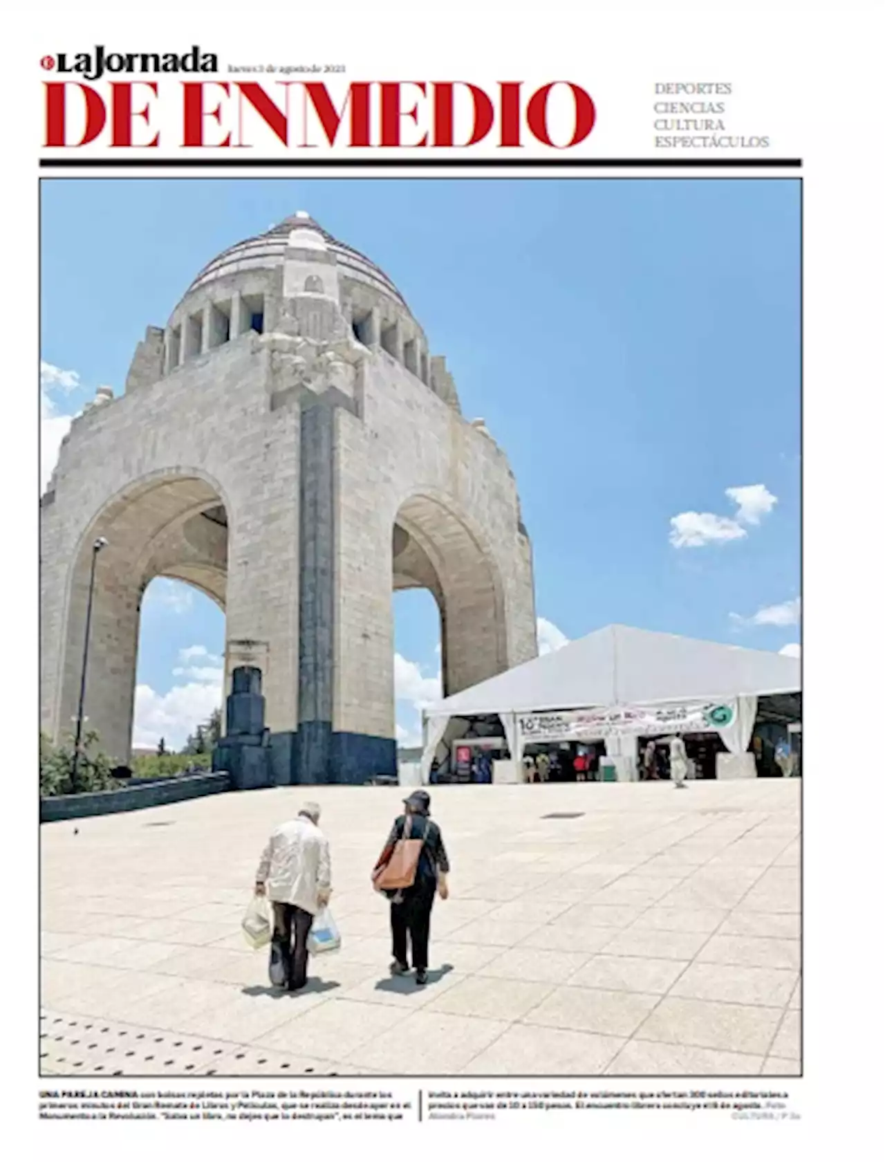 La Jornada: Ver a la gente con grandes bolsas llenas de obras literarias es increíble