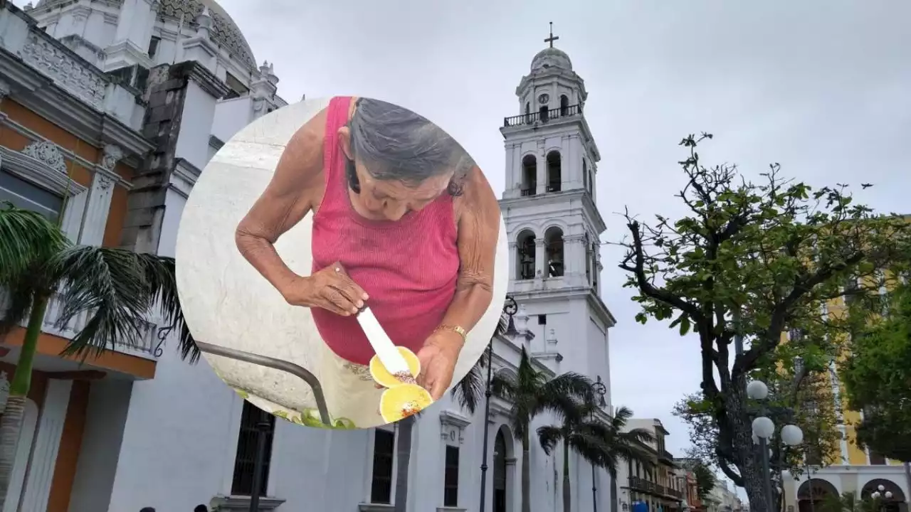 Lupita, vendedora de naranjas del centro de Veracruz, se hace viral en redes