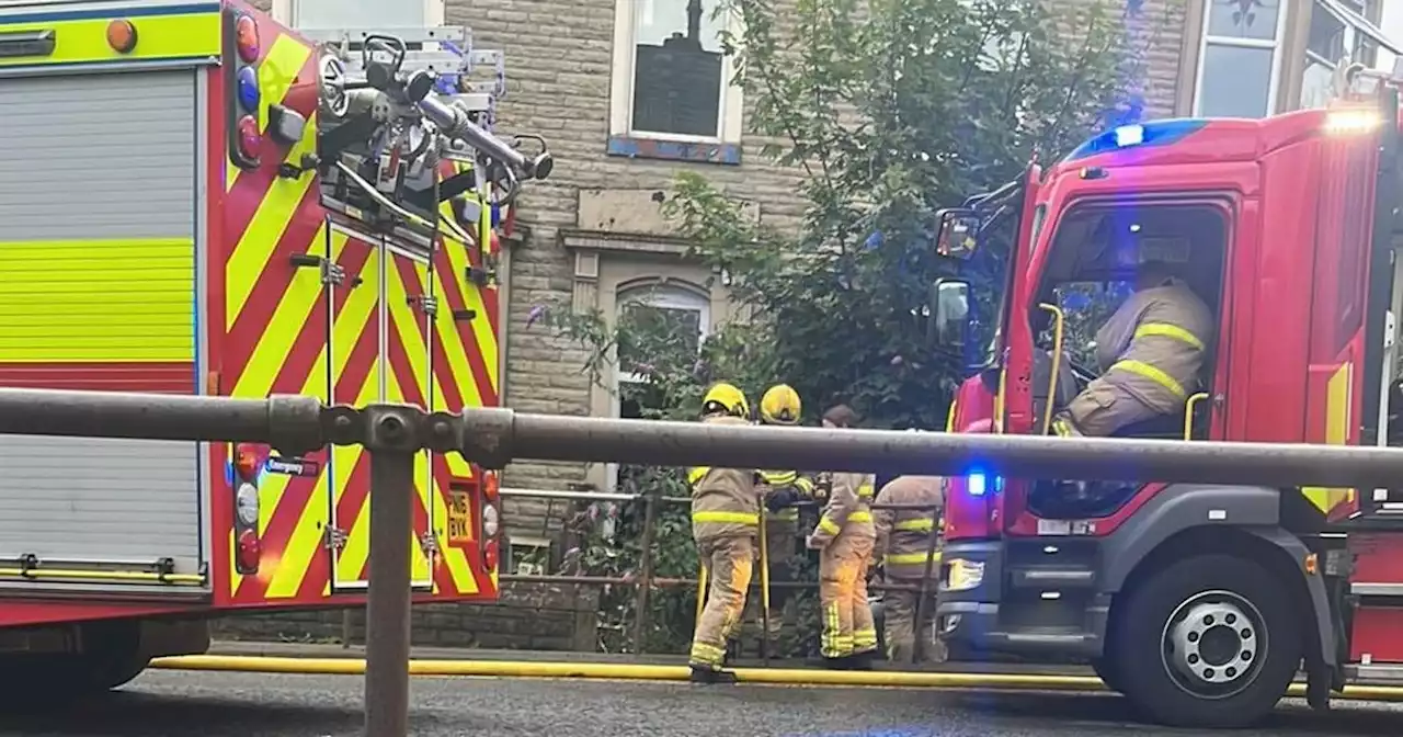 House fire shuts road for hours as emergency services rush to blaze