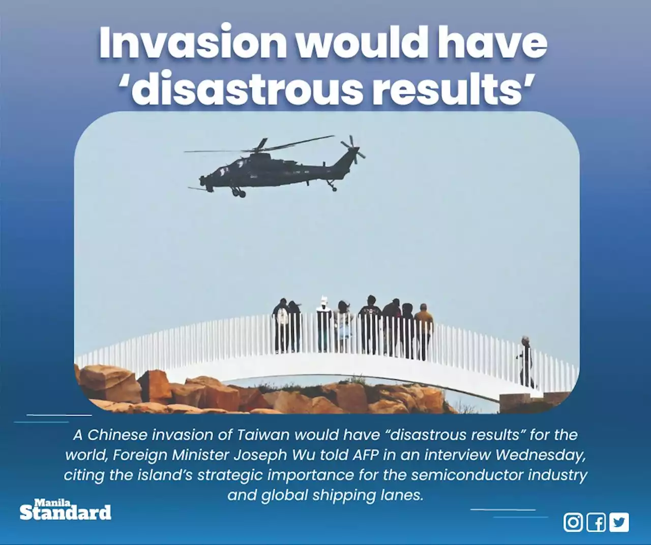 Invasion would have ‘disastrous results’