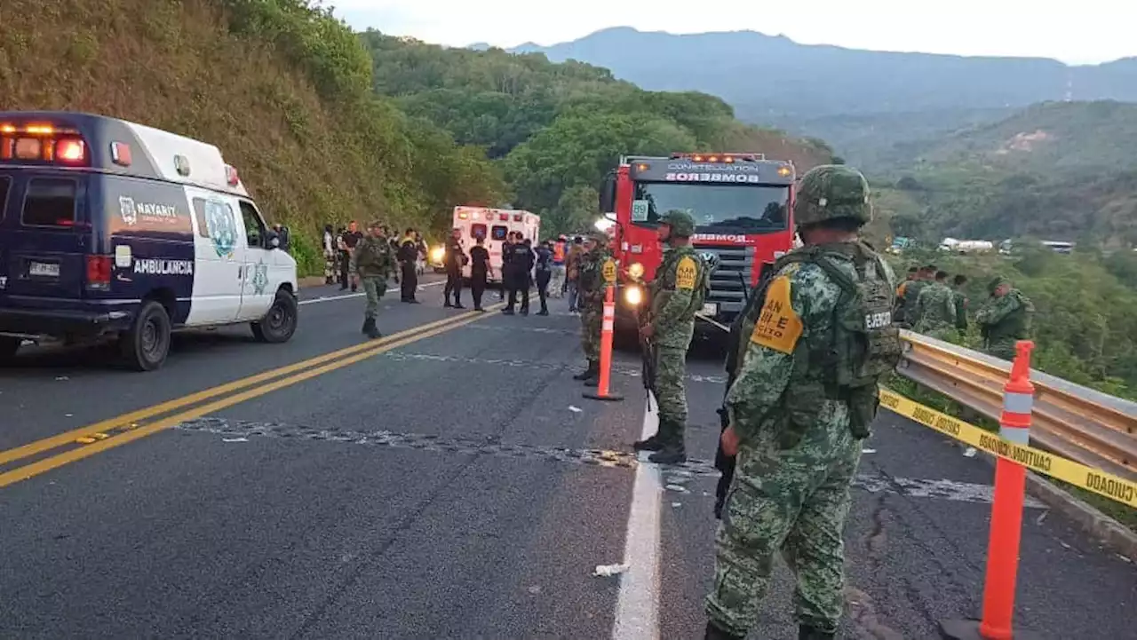 At least 15 dead after bus tumbles down steep hillside in Mexico