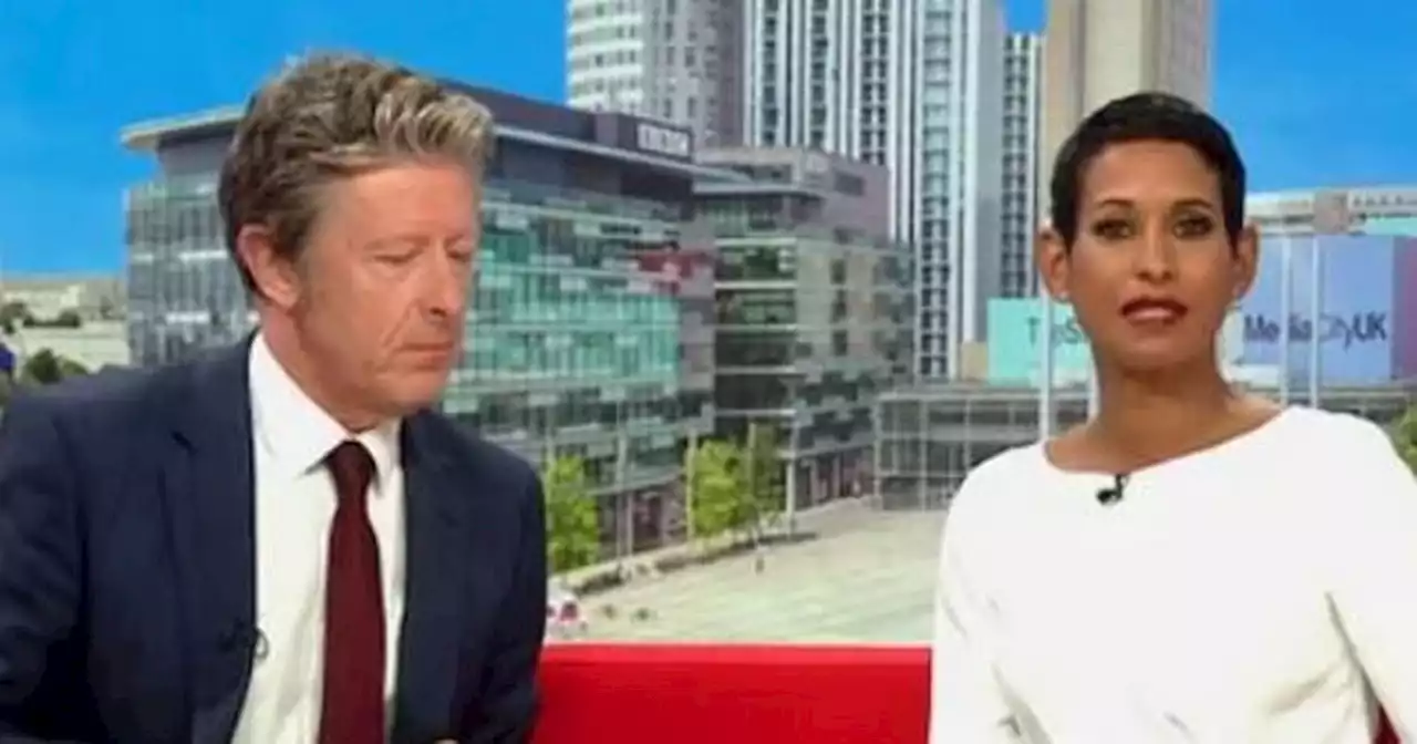 Naga Munchetty rolls her eyes at co-host Charlie Stayt on air