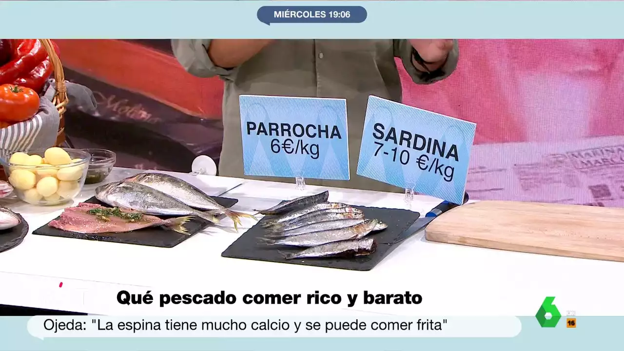 Pescado apto para todos los bolsillos: Pablo Ojeda muestra las opciones más baratas y nutritivas