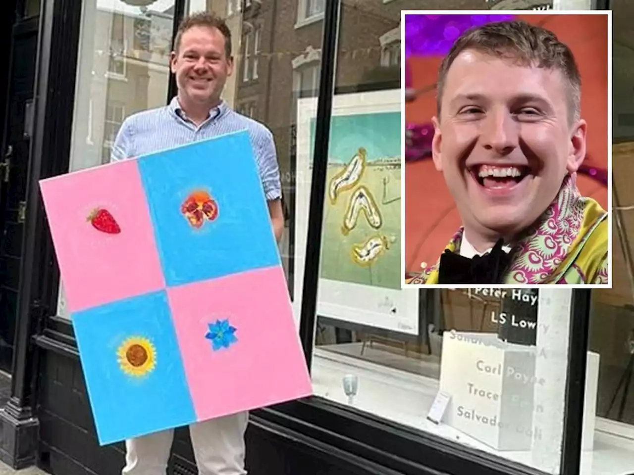 Comedian and artist Joe Lycett provides fruity contribution to charity auction in Shrewsbury