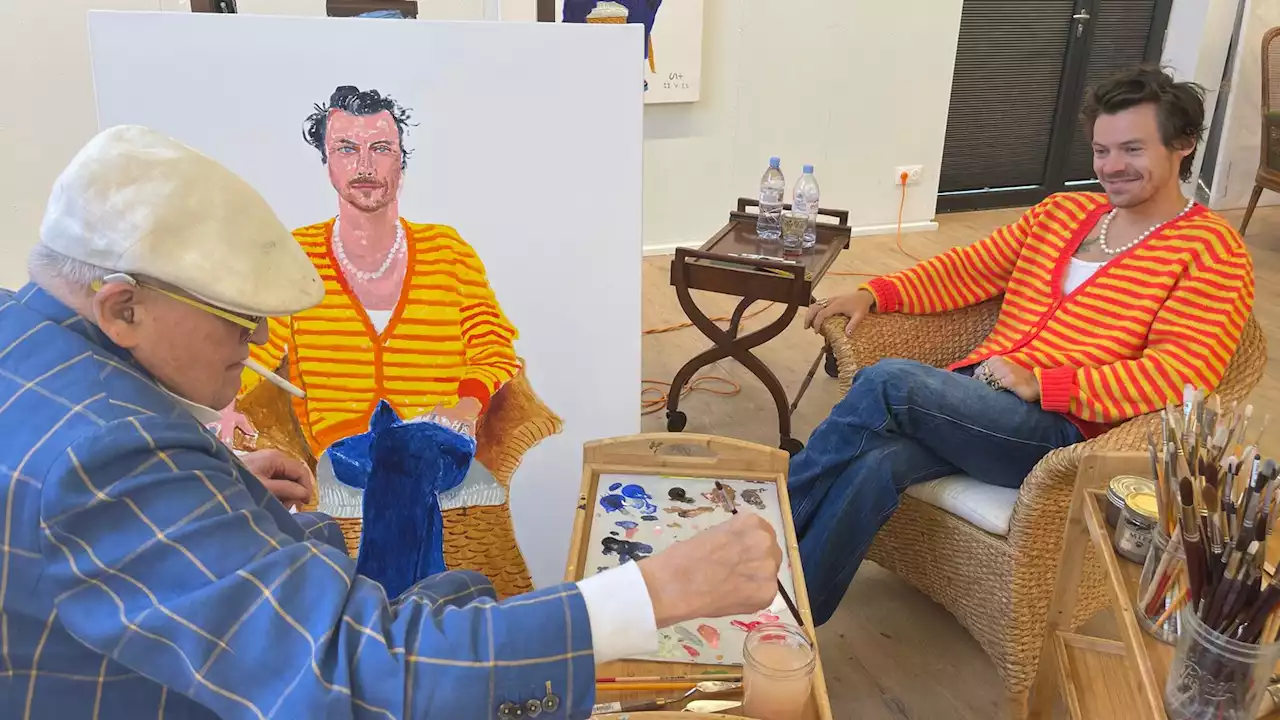 David Hockney painting of Harry Styles to go on show at National Portrait Gallery