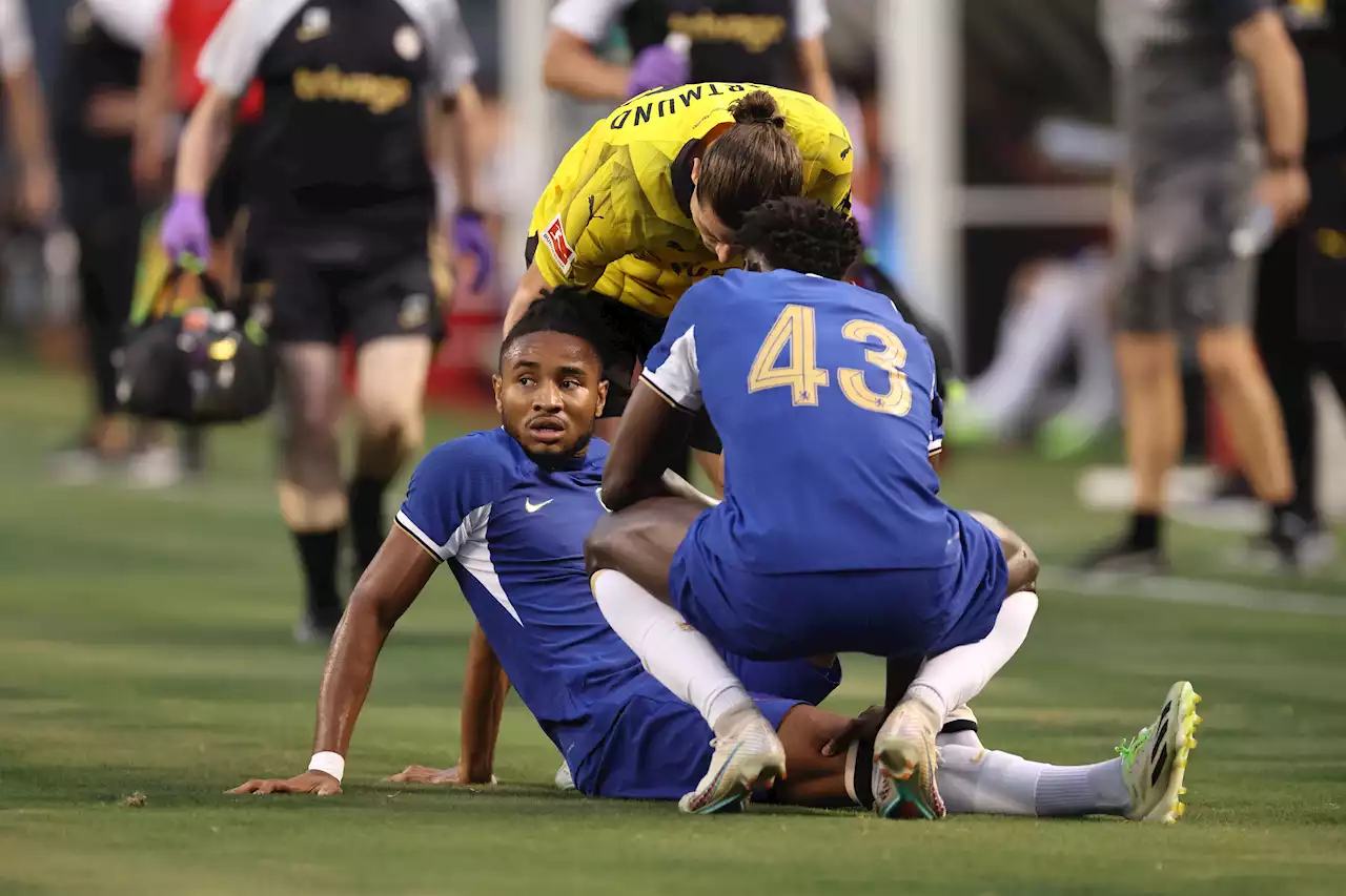 Chelsea blow as Nkunku suffers suspected knee injury against Borussia Dortmund