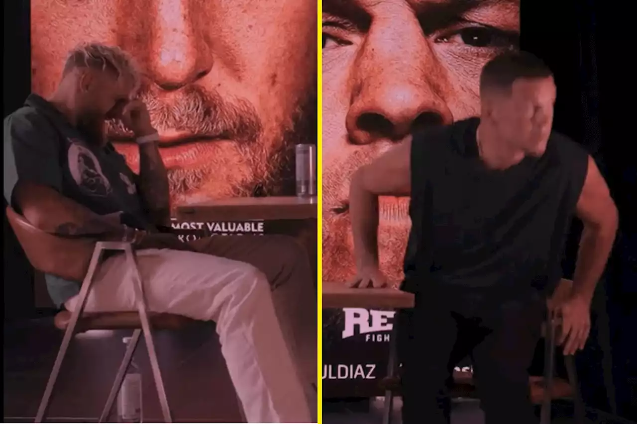 Nate Diaz leaves Jake Paul dumbfounded after walking out of face-to-face interview