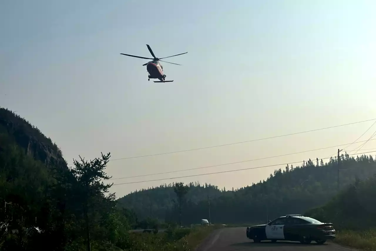 Two people taken to hospital after Highway 11 collision