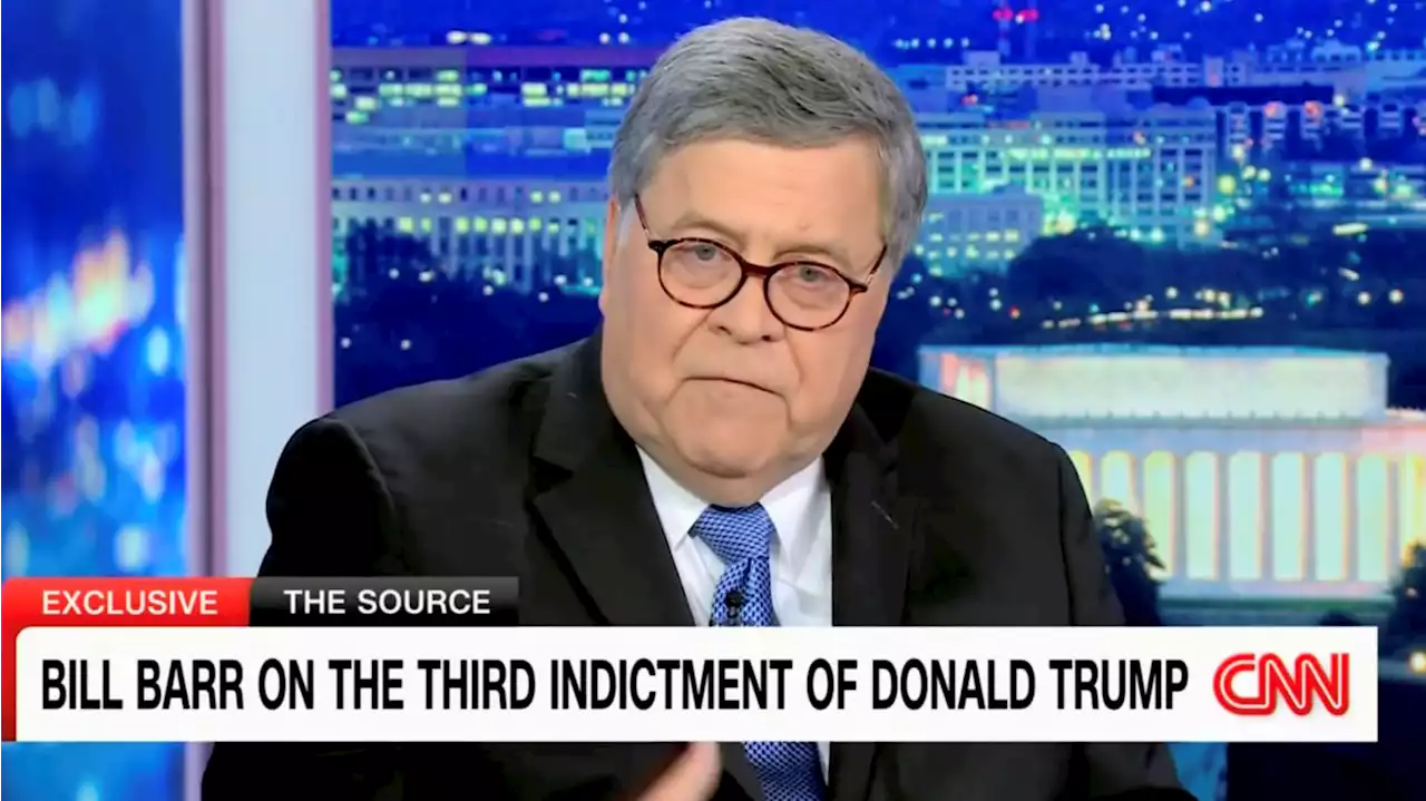 Bill Barr Trashes Trump’s First Amendment Argument in Jan. 6 Case