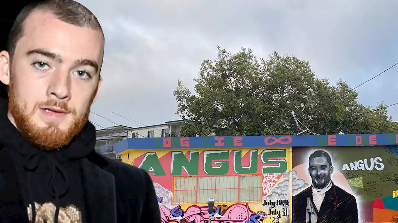 Angus Cloud's Friends Paint Mural in Oakland to Honor Late Actor