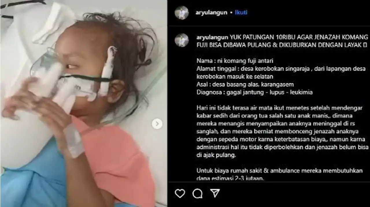 Viral Jenazah Bocah Nyaris Dibonceng Motor karena Tak Mampu Bayar Ambulans, Pihak RS Beri Bantahan - Tribunnews.com