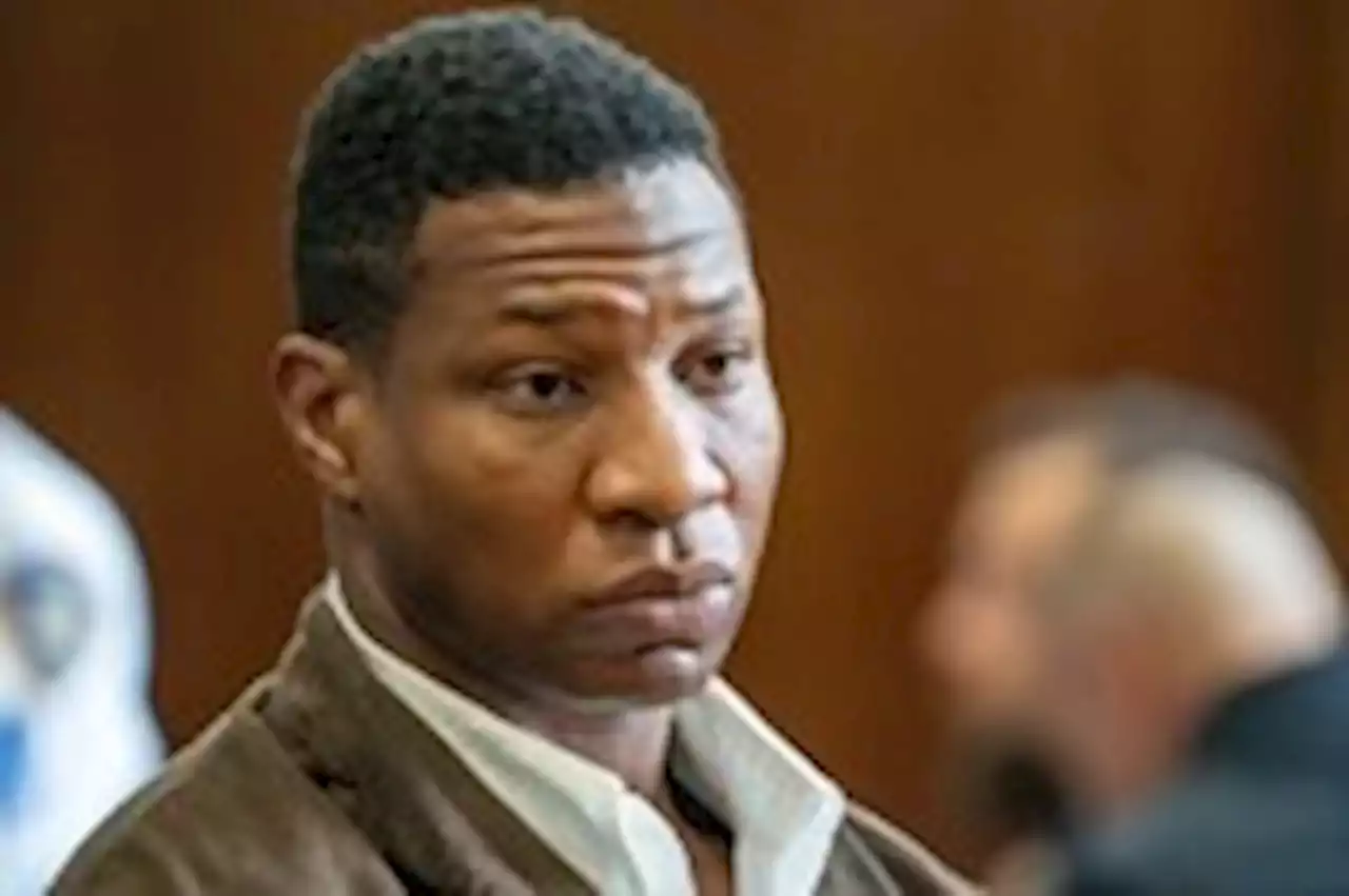 Jonathan Majors arrives at his domestic violence trial