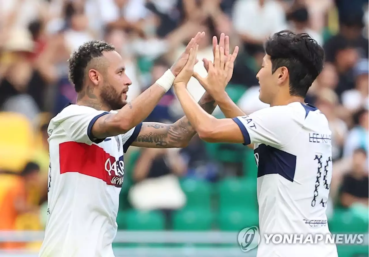 네이마르 멀티골·이강인 교체투입…PSG, 전북에 3-0 승리 | 연합뉴스