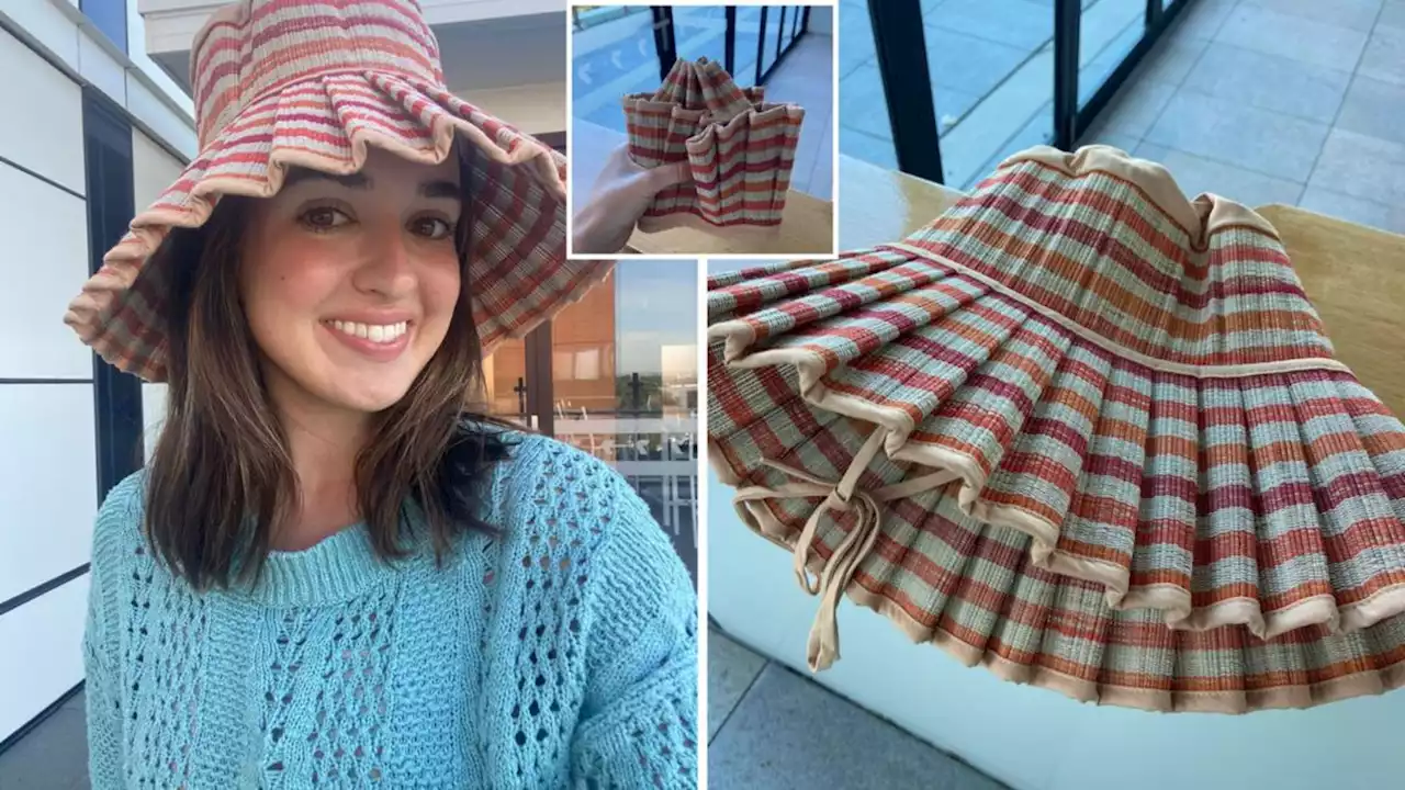 Shoppers lose it over foldable (and fashionable) travel hat: ‘Genius construction’