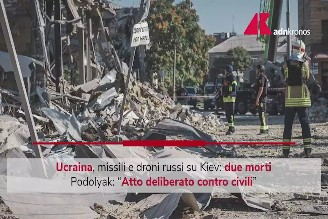 Ucraina, Podolyak: 'Su Kiev attacco deliberato contro i civili'