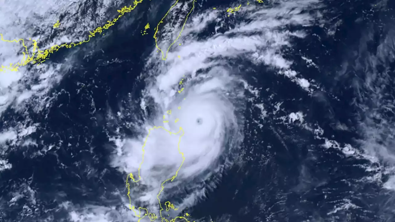 Typhoon Saola strengthens as it passes Taiwan on its way to China