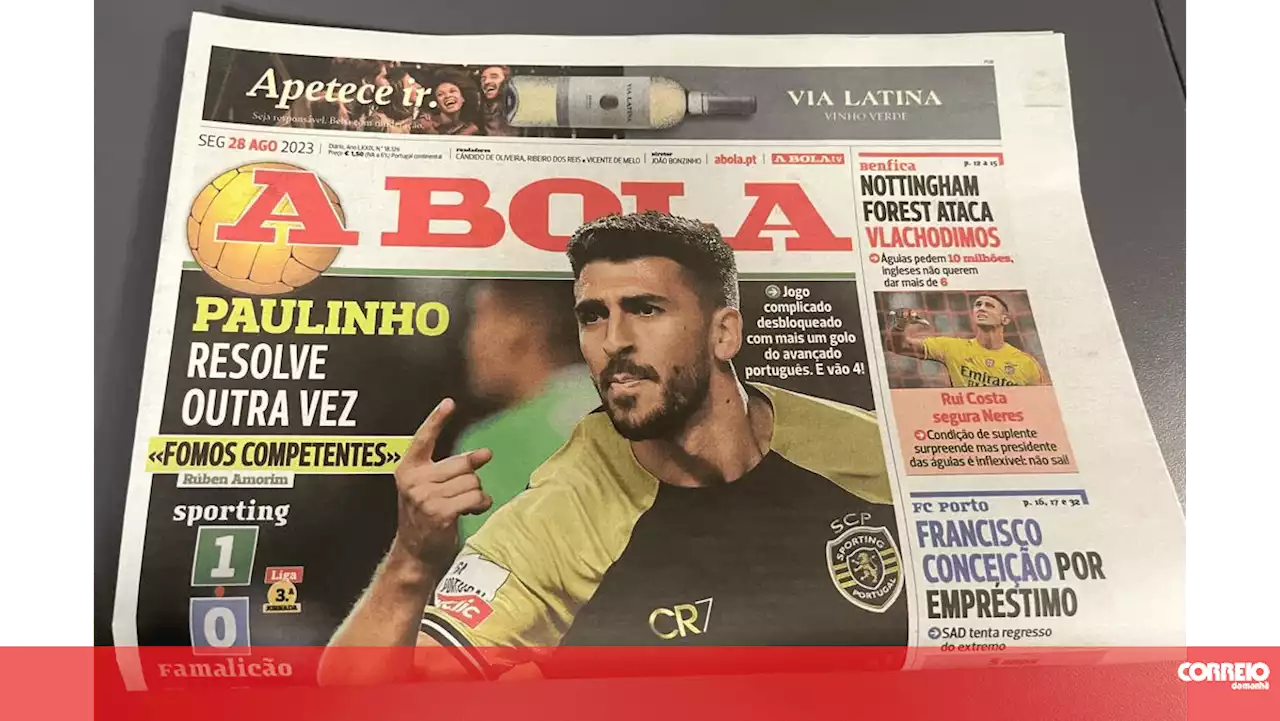 Jornal 'A Bola' despede 60 dos 150 trabalhadores