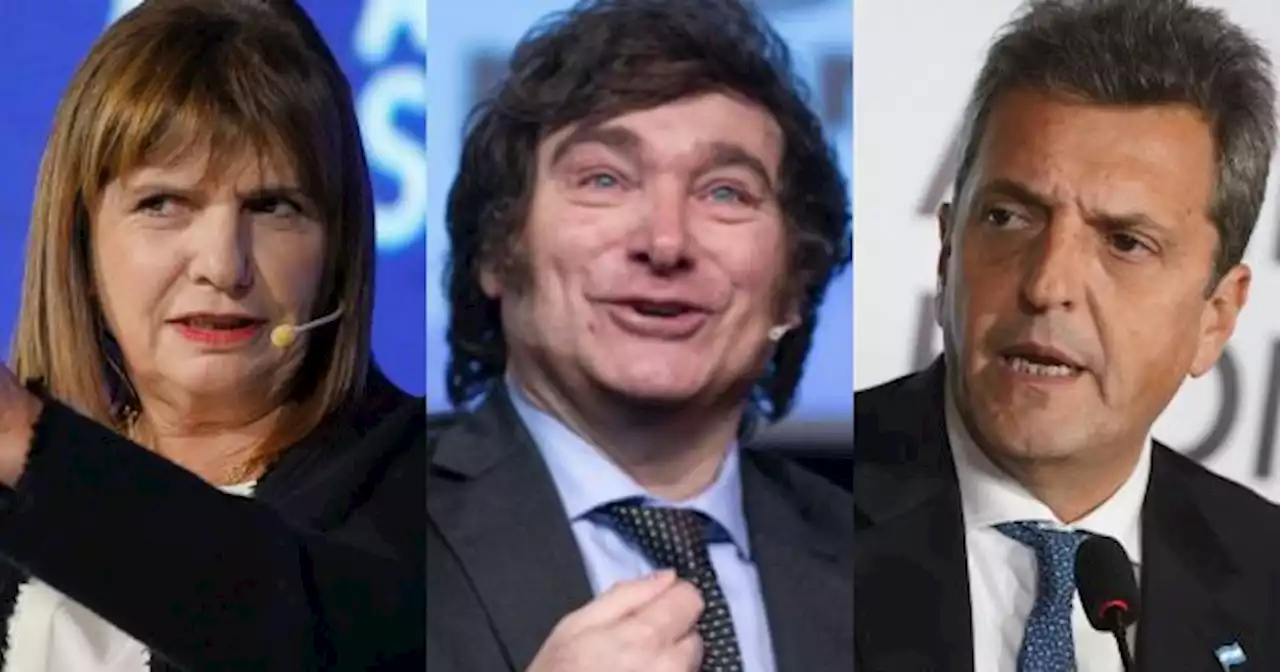 Una nueva encuesta plantea tres escenarios: cu�nto pueden crecer Bullrich, Massa y Milei