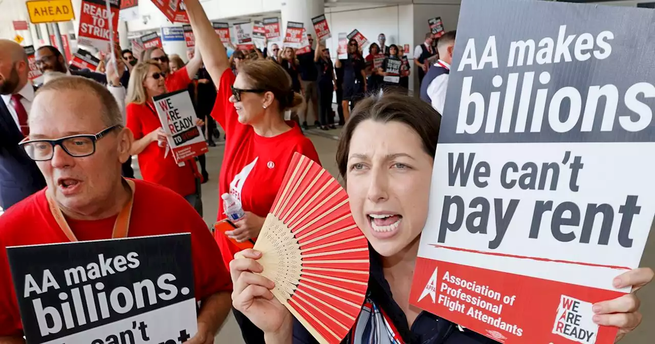 American Airlines flight attendants say they are ready to strike