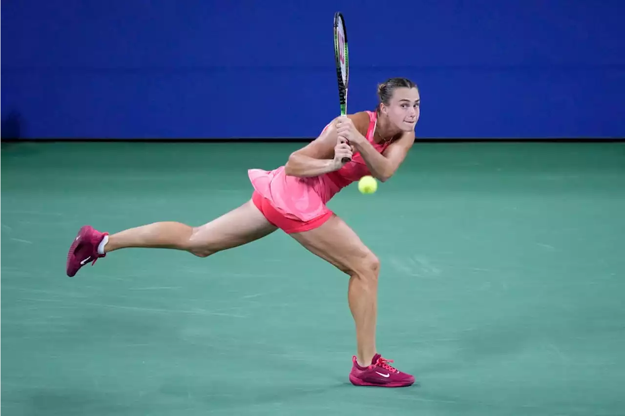 Sabalenka wobbles before seeing off Zanevska at US Open