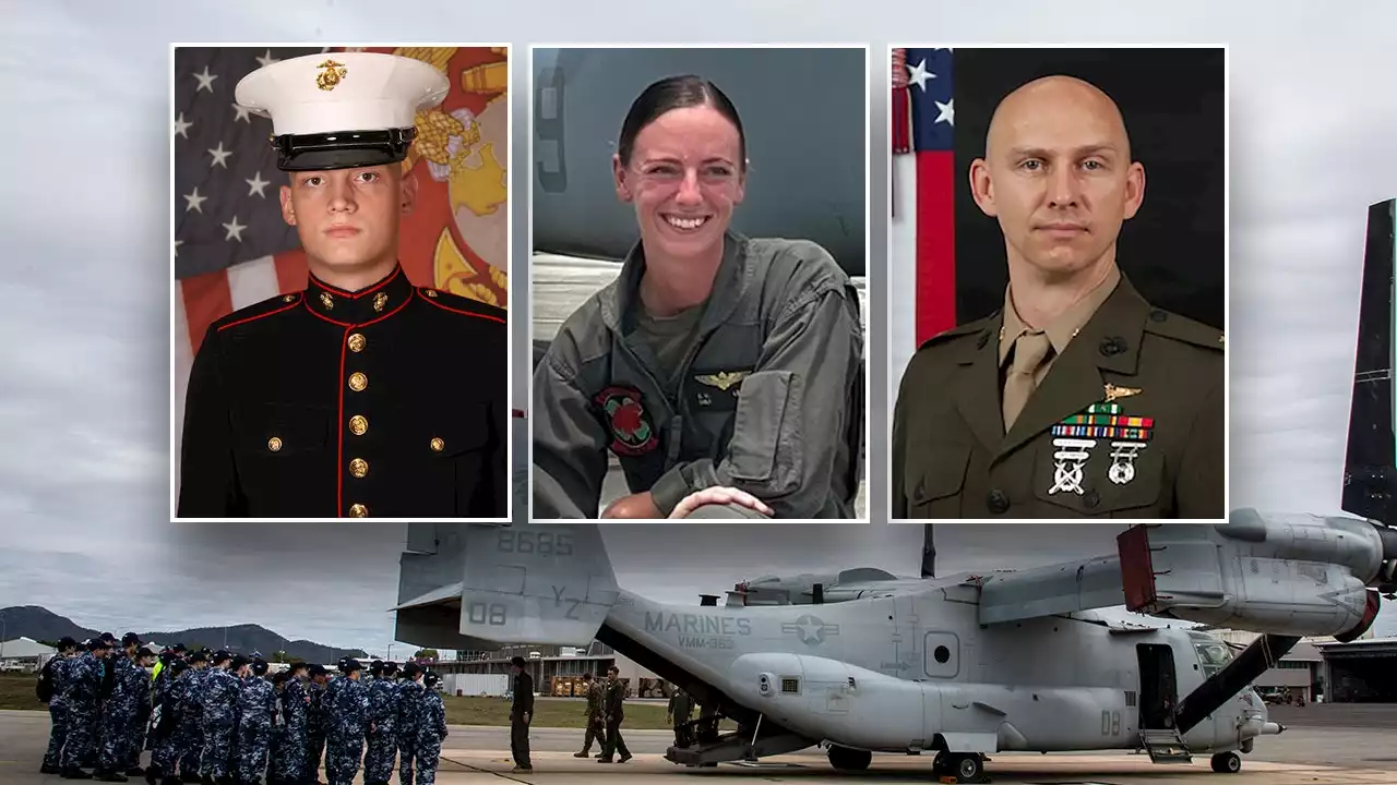 Bodies of 3 Marines killed during in Australian Osprey crash pulled from site of crash