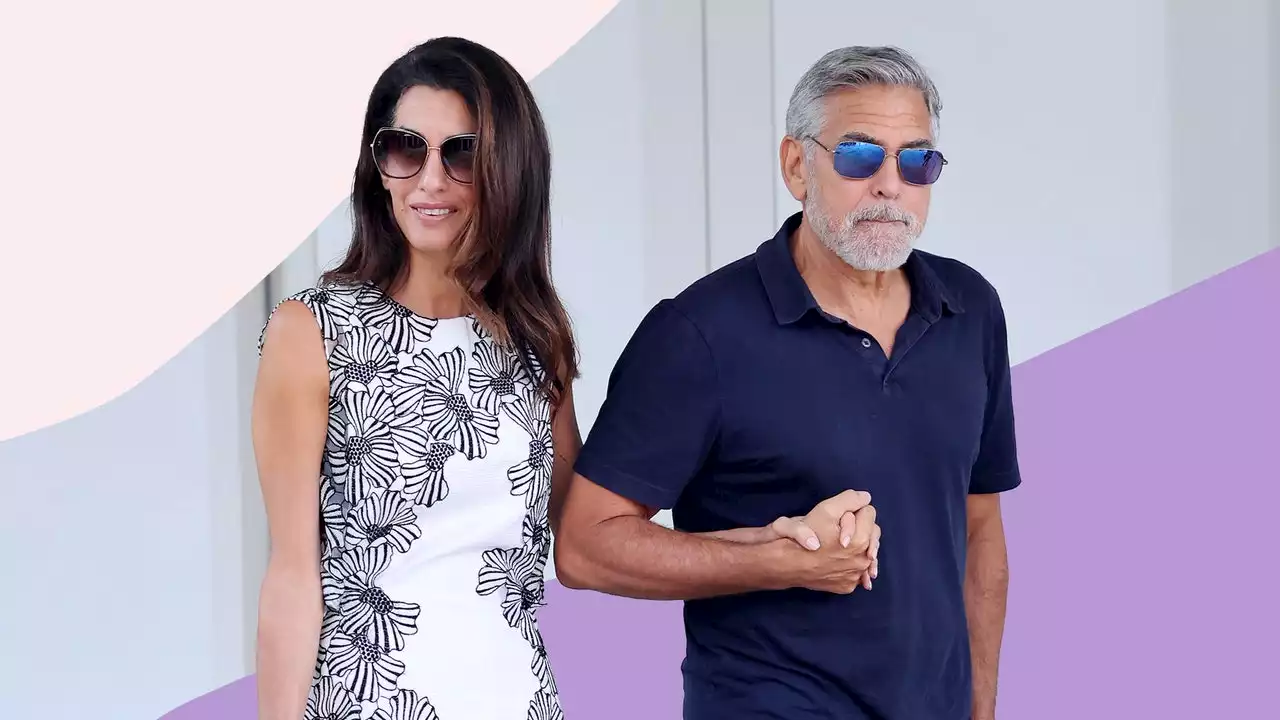 George and Amal Clooney radiate power coupledom in matching outfits