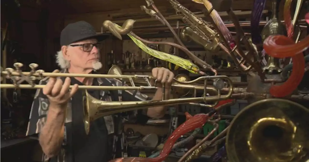 B.C. man transforms old instruments into eye-catching art