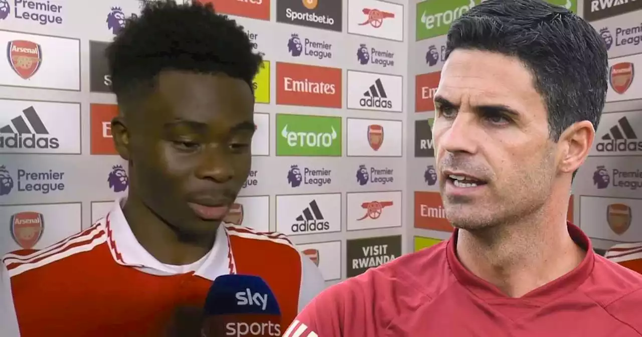 Saka agrees with Arteta's controversial claim amid record-breaking Arsenal run