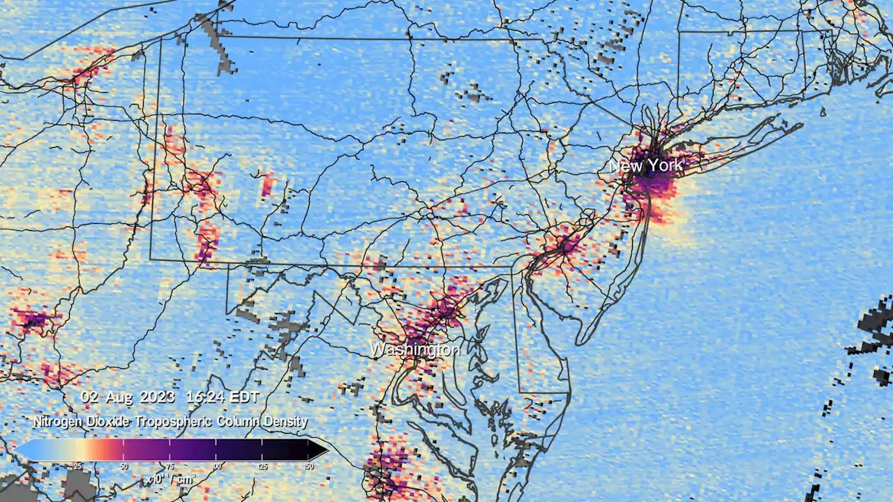 NASA releases first images from new US pollution-monitoring instrument