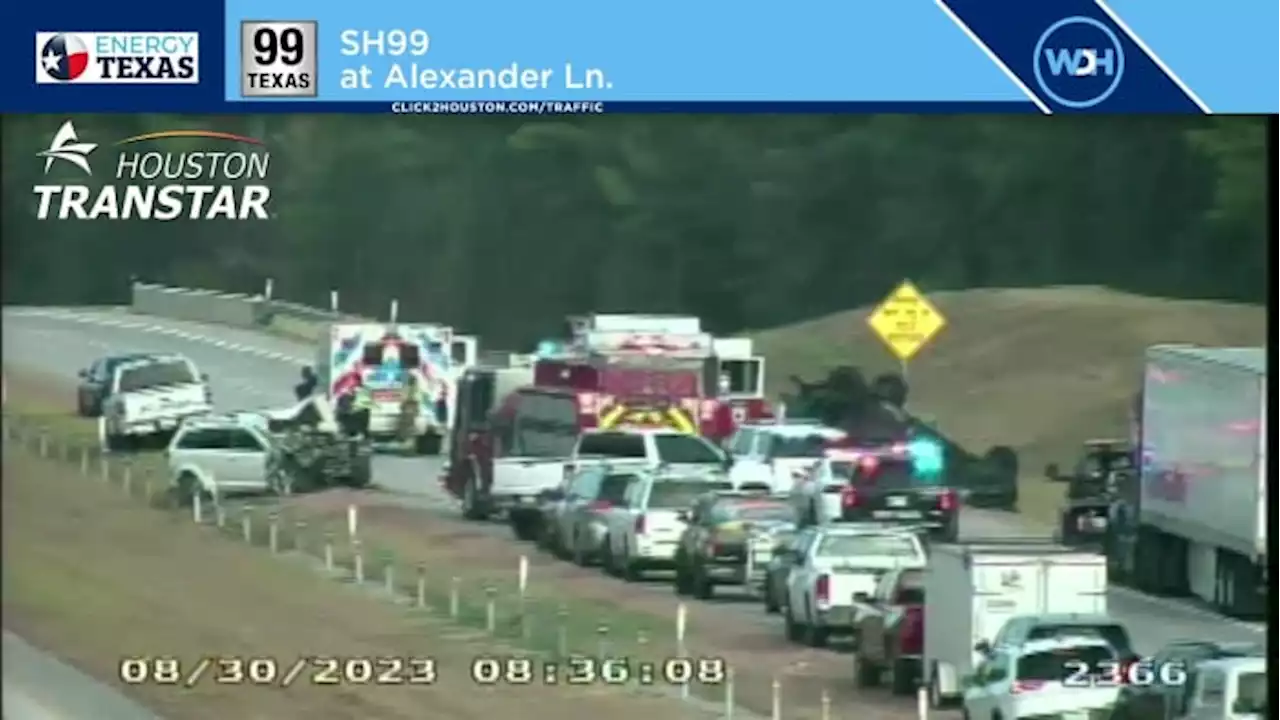 TRAFFIC ALERT: SH-99 westbound near FM 1314 in Montgomery Co. completely closed after multi-vehicle accident