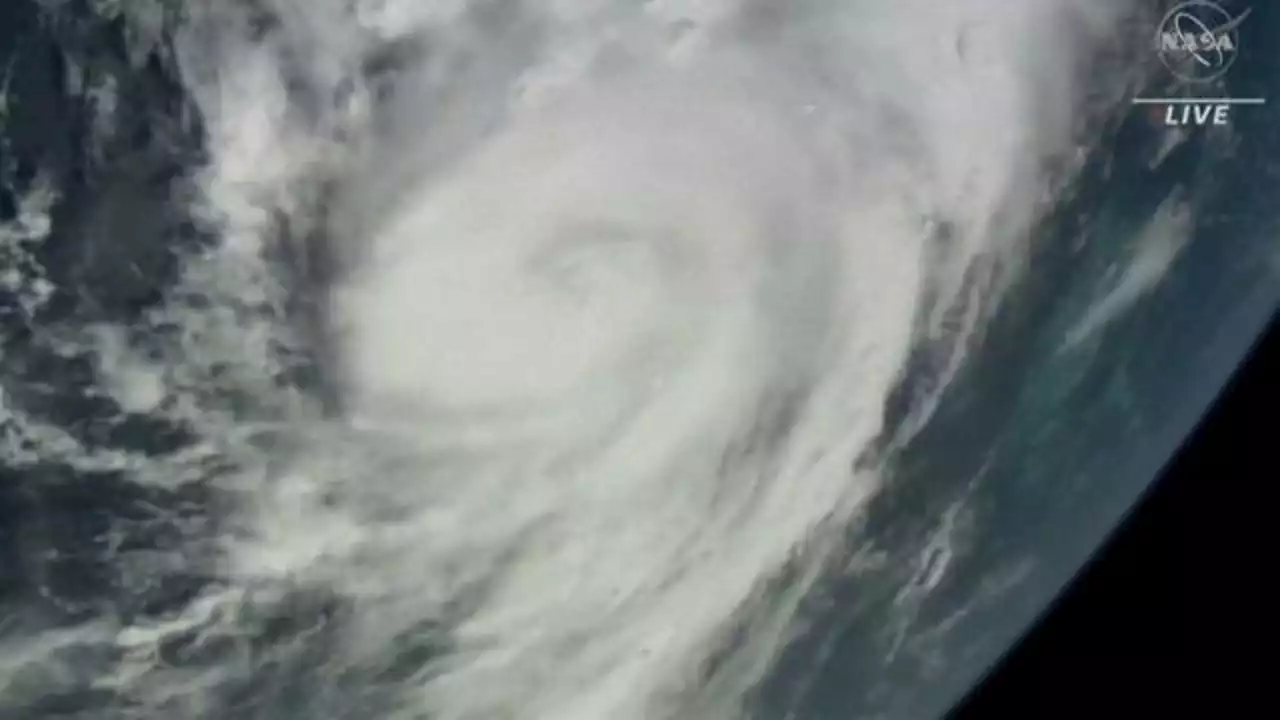 L'uragano Idalia visto dalla Stazione Spaziale Internazionale